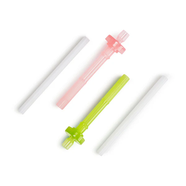Replacement Straws with Valves for Click Lock™ Flip Straw Cups, 2pk