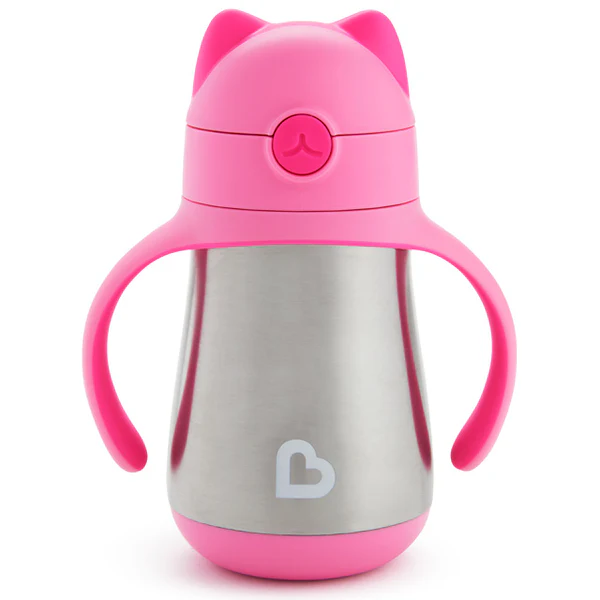 Cool Cat™ Stainless Steel Straw Cup, 8oz