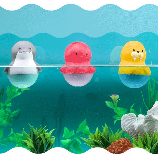 Bath Bobbers™ 3pk, Octopus, Walrus & Dolphin