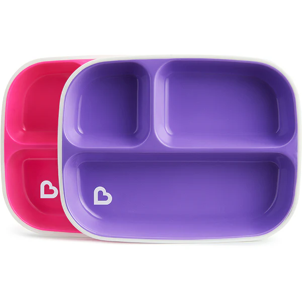 Splash™ Toddler Divided Plates, 2pk